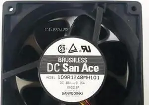 Aomoproing Ventilador de refrigeración sin escobillas 109R1248MH101 DC 48V 0.15A, doble bola, volumen de aire, ventilador de ordenador 12038 120*120*38mm