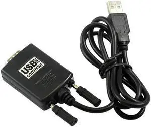 Aomoproing FOR USB to 232 9 pin RS232/com converter Y-105 USB to serial cable,Dual chip rs232 Converter Adapter DB9 GPS1m/3ft