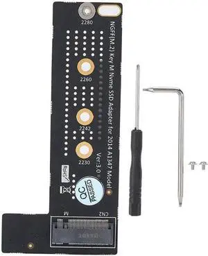 Aomoproing SSD To A1347 Adapter Card SSD Adapter Card SSD Upgrade Kit M.2 NGFF M-Key NVME SSD Card