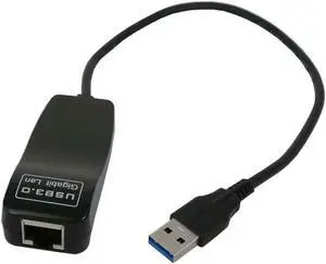 Aomoproing USB 3.0 to Gigabit Ethernet RJ45 LAN (10/100/1000) Mbps External Network Card LAN Adapter For PC Laptop Windows XP/7/8/10