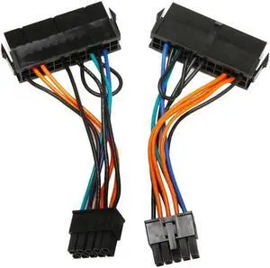 Aomoproing FOR 24-Pin Female To 10-Pin Male Adapter Power Supply Cable Cord For 10PIN Motherboard 10 Cm