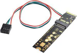Aomoproing NGFF Key-A/E WiFi Wireless Card to PCI-E M.2 NGFF Key-M NVME SSD Adapter for AX200 Wifi 6 Bluetooth 5.1