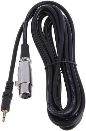 Aomoproing XLR Cable 3 Pin Female to Right Angle 1/8 XLR3F to Right-angle 3.5 mm TRS Stereo Jack Mic Cable for DV Camera Microphone Mic Aomoproing XLR Cable 3 Pin Female to Right Angle 1/8 XLR3F to Right-angle 3.5 mm TRS Stereo Jack Mic Cable for DV Camera Microphone Mic