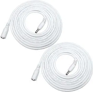 Aomoproing 2pcs 3m/9.84Feet DC Power Adapter Extension Cable, 1.35mm x 3.5mm Male to Female Jack DC 5 V Power Adapter Plug Extension Cord