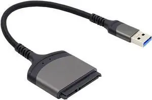Aomoproing 5Gbps USB 3.0 Type-A to for 2.5" Hard Disk Driver SSD SATA 22 Pin Adapter Cable