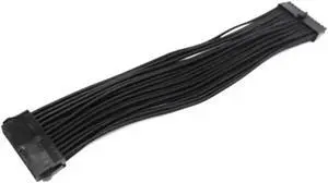 Aomoproing FOR Computer Power Supply Extension Cord With Cord Comb Female To Male Soft Cord Motherboard 24Pin Extension Cord 30Cm