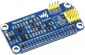 Aomoproing Waveshare Sense HAT (B) for Raspberry Pi, Onboard Multi Powerful Sensors, Supports External Sensors