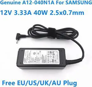 Aomoproing 12V 3.33A 40W A12-040N1A AA-PA2N40W ADP-40MH AB AC Power Adapter For SAMSUNG XE700T1C XE500T1C Series Laptop Charger