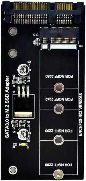 Aomoproing FOR NGFF M.2 Adapter M2 SATA3 M.2 To SATA Adapter SSD M2 To SATA Expansion Card B Key Suppor 30/42/60/80Mm