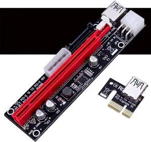 Aomoproing PCI-E Riser Card USB 3.0 Cable PCI Express 1X to 16X Extender PCIe Adapter Extension Cable for GPU Graphics Card Mining Card