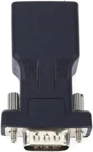 Aomoproing FOR RJ45 to RS232 Male to LAN CAT5 CAT6 RJ45 Network Ethernet Cable Female Adapter Computer Extra Switch Converter