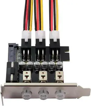 Aomoproing FOR HTPC HDD Power Switch 3 Port Hard Drive Power Control ts 80mm Half-height Chassis Multi- Switching for Desktop pc