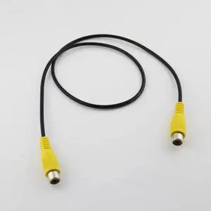 Aomoproing FOR 10pcs Yellow RCA Female to Female Audio Video Adapter Extension Cable 60cm/2ft