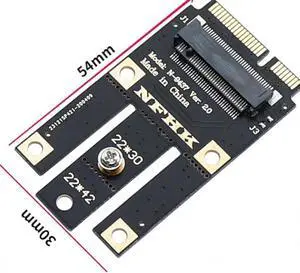 Aomoproing M.2 NGFF Key A+e Key A To Mini Pci-e Express Adapter for Wifi Wireless Card