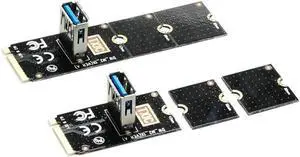 Aomoproing 5Gbps M.2 to PCI-E X16 USB 3.0 Transfer Card 5Gbps Transfer Card 5Gbps Adapter Converter with Screwdriver