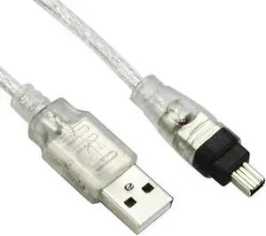 Aomoproing FOR USB Male to Firewire IEEE 1394 4 Pin Male iLink Adapter Cord firewire 1394 Cable for DCR-TRV75E DV Aomoproing FOR USB Male to Firewire IEEE 1394 4 Pin Male iLink Adapter Cord firewire 1394 Cable for DCR-TRV75E DV