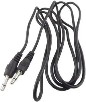 Aomoproing FOR 1pc 3.5mm 1 Male Mini Plug To Male Monaural Mono Audio Extension Cable Nickel 5ft 3ft
