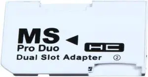 Aomoproing Single Dual Slot Cards Reader Micro SD SDHC TF to MS Memory Stick Pro Duo Reader for PSP Cards Adapters