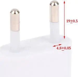 Aomoproing EU Plug Adapter Travel Adapter CN US To EU KR Brazil Israel Black/White Power Adapter Electrical Plug Converter Sockets Outlet