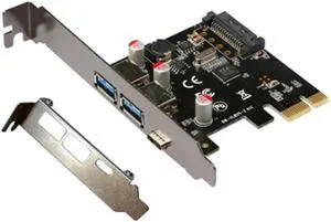 Aomoproing FOR PCIE To USB 3.1 Type C Expansion Card PCI-E To 1 Type C And 2 Type A 3.0 USB Adapter PCI Express Riser Card For Desktop