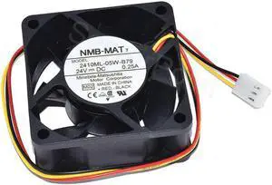 Aomoproing For NMB MAT 2410ML-05W-B79DC 24V 0.25A 60x60x25mm Three Lines Square Cooling Fan