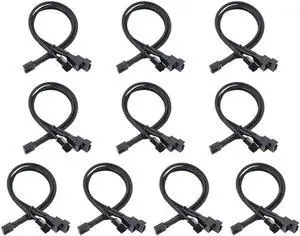 Aomoproing Computer Fan Cable 4Pin Extension Cable PWM Temperature Control Cooling Fan Splitter Hub Power Cable