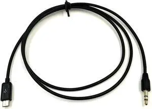 Aomoproing Micro USB Male to AUX Cable, 3.5mm TRS Male Car AUX Audio