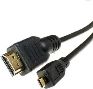 Aomoproing FOR Micro HDMI to HDMI con tor converter adapter Cable 1.5M/3M/5M HDMI V1.4 1080p for HDTV PS3 LCD