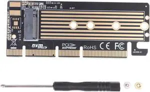 Aomoproing Ugreen PCIE to M2 Adapter NVMe SSD M.2 Enclosure PCI Express Adapter 32Gbps PCI-E Card X4/8/16 M&B Key Computer Add On Cards