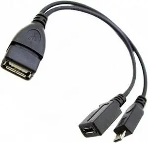 Aomoproing 1pcs Usb Port Terminal Adapter Otg Cable For Fire Tv 3 Or 2nd Gen Fire Stick