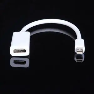 Aomoproing Mini Display Port Thunderbolt Male Plug to HDMI-compatible Female Adapter