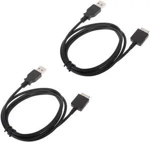 Aomoproing 2pcs USB Sync Data Cable for Sony Walkman NW-A55 A56 A57 A55HN A56HN A57HN NW-A35 NW-A45 NW-ZX300 ZX300A NW-WM1A WM1Z