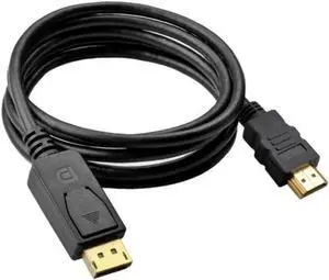 Aomoproing DisplayPort To HDMI-compatible Cable 1.8M 1080P Display Port DP To HDMI-compatible Cable for Connecting Laptop To Projectors