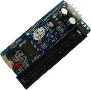 Aomoproing FOR 7+15p 22pin SATA female to IDE PATA 40Pin male Chipset JM20330 adapter SATA-IDE card