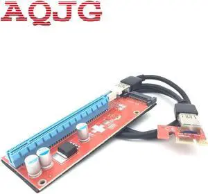 Aomoproing Extender Cable USB 3.0 Converter SATA PCI Express PCI-E 1X to 16X Riser Card 6 Pin DC Power Supply Cable 60CM For Bitcoin Mining