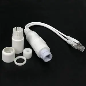 Aomoproing IEEE802.3af 48V Waterproof PoE Splitter Cable 15.4W POE Adapter Cable,Active POE Splitter Power Supply Module 12V Separator