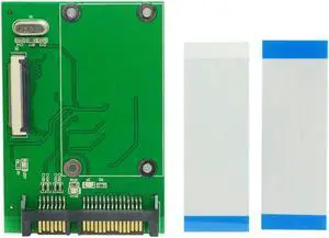 Aomoproing SATA SSD HDD Converter 40 Pin ZIF CE 1.8 Inch SSD/HDD to SATA Adapter Board with LIF Flat Cable