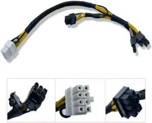 Aomoproing N08NH 0N08NH 9H6FV 09H6FV For Poweredge R720 R730 R720XD R730XD R7910 Split GPU Power Adapter Cable Cord