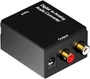Aomoproing Digital to Analog RCA 3.5mm Audio Fiber Optic Signal Converter Adapter Aomoproing Digital to Analog RCA 3.5mm Audio Fiber Optic Signal Converter Adapter