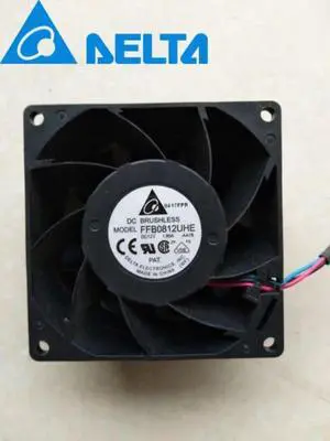 Aomoproing 1pcs FFB0812UHE 8038 80mm 80*80*38mm 12v 1.80a server cooling fan for delta