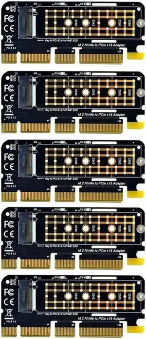 Aomoproing FOR 5PCS M.2 NVME Adapter M.2 M2 NVME PCIE To M2 Adapter PCI Express X16 X8 X4 SSD M.2 PCI-E Expansion Card