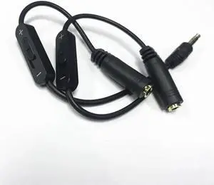 Aomoproing Computer Mobile Phone Watch Volume Audio Cable Computer 3.5mm One Point Two Male To Female Earphone Speaker Extension Cable