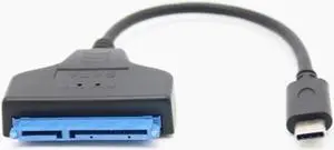 Aomoproing SATA Easy Drive Cable 22PIN To USB 3.1 Cable 2.5-inch SSD Single Head Type-C Data CableHard Disk Drive Converter