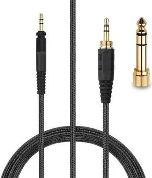 Aomoproing 6.35mm Aux Replacement Cable for Shure SRH440 SRH840 SRH940 Headphones