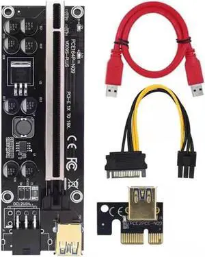Aomoproing Ver009S PCI-E Riser Card 60CM USB 3.0 Cable PCIE 1X To 16X Graphics Card Extension Cable PCIe Adapter For GPU Miner Mining