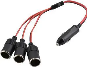 Aomoproing  4 In 1 Car Charger Cigarette Lighter Splitter Female Socket Plug Power Adapter Connector Auto Cable Input 12V 24V Socket
