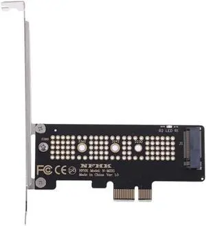 Aomoproing NVMe PCIe X4 X2 M.2 NGFF SSD To PCIe X1 Converter Card Adapter PCIe X1 To M.2