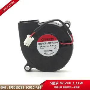 Aomoproing For Sunon 3D Printer Blower Fan 5015 DC 24V 0.41A Double Ball Bearing Fan Centrifugal DC Cooling Turbo Fan EF50152B1-1C01C-A99