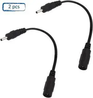Aomoproing 2PCS DC Power Adapter Cable 5.5mm x 2.1mm Female to 3.0mm x 1.1mm Male Plug Adapter Connector Converter Cable