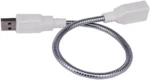 Aomoproing LED Light Adapter Cable 360 Degree Bending Metal Flexible Tube USB Extension Cable Male To Female Extender Cable For Laptop PC
